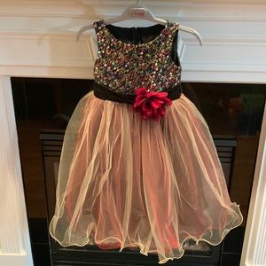 Kid's Dream Size 7/8 Sequin Tulle Party Dress POSCS1002